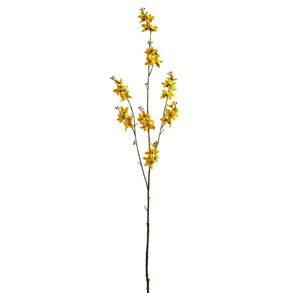 Yellow Forsythia Spray 44" - Single Stem Artificial Flower