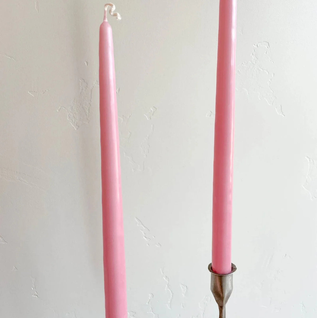Light Rose Hand-Dipped Tapered Candle