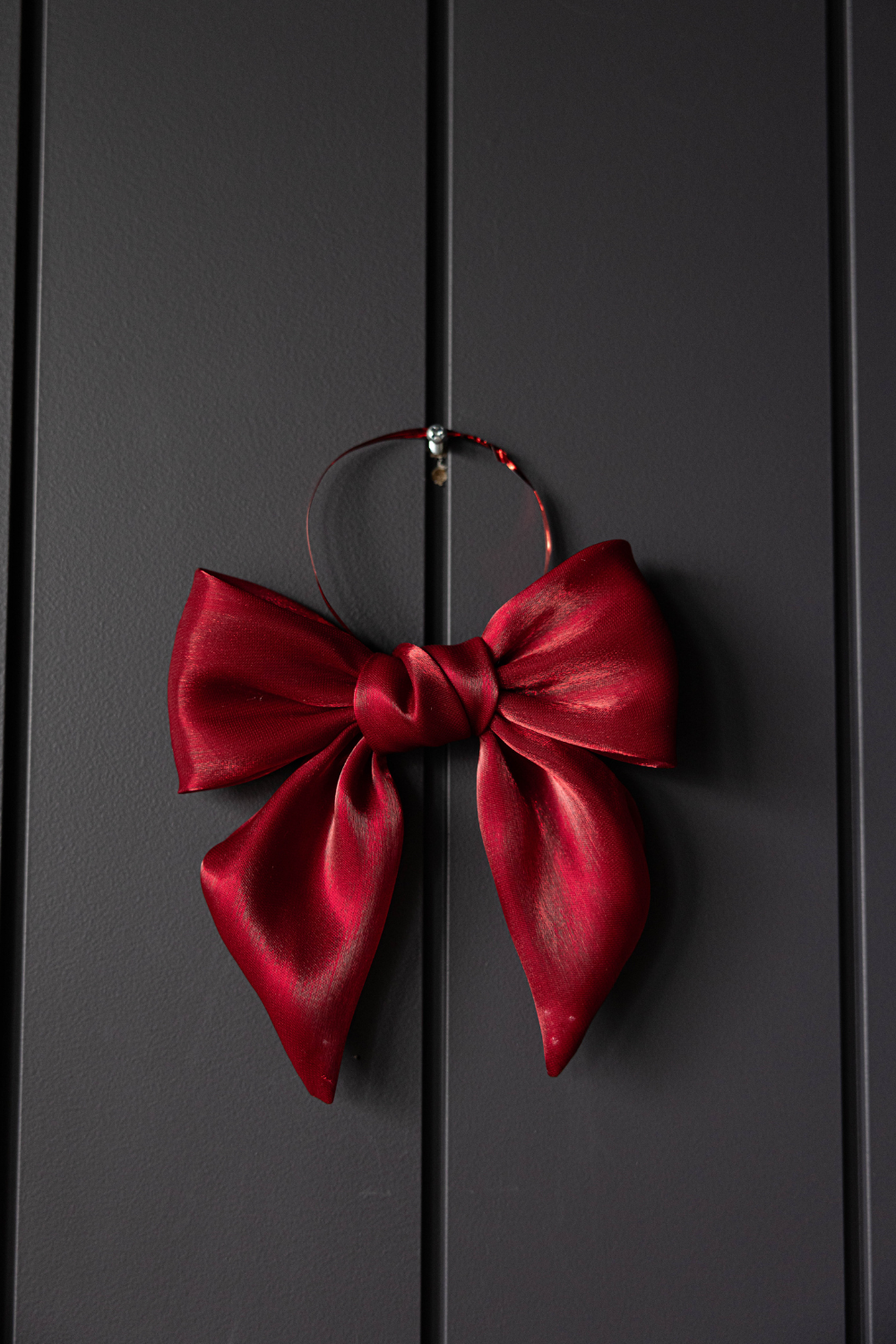 Red Gauze Bow - Set of 3