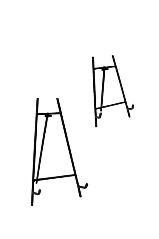 Black Iron Art Photo Easel Stand Set (2pc)