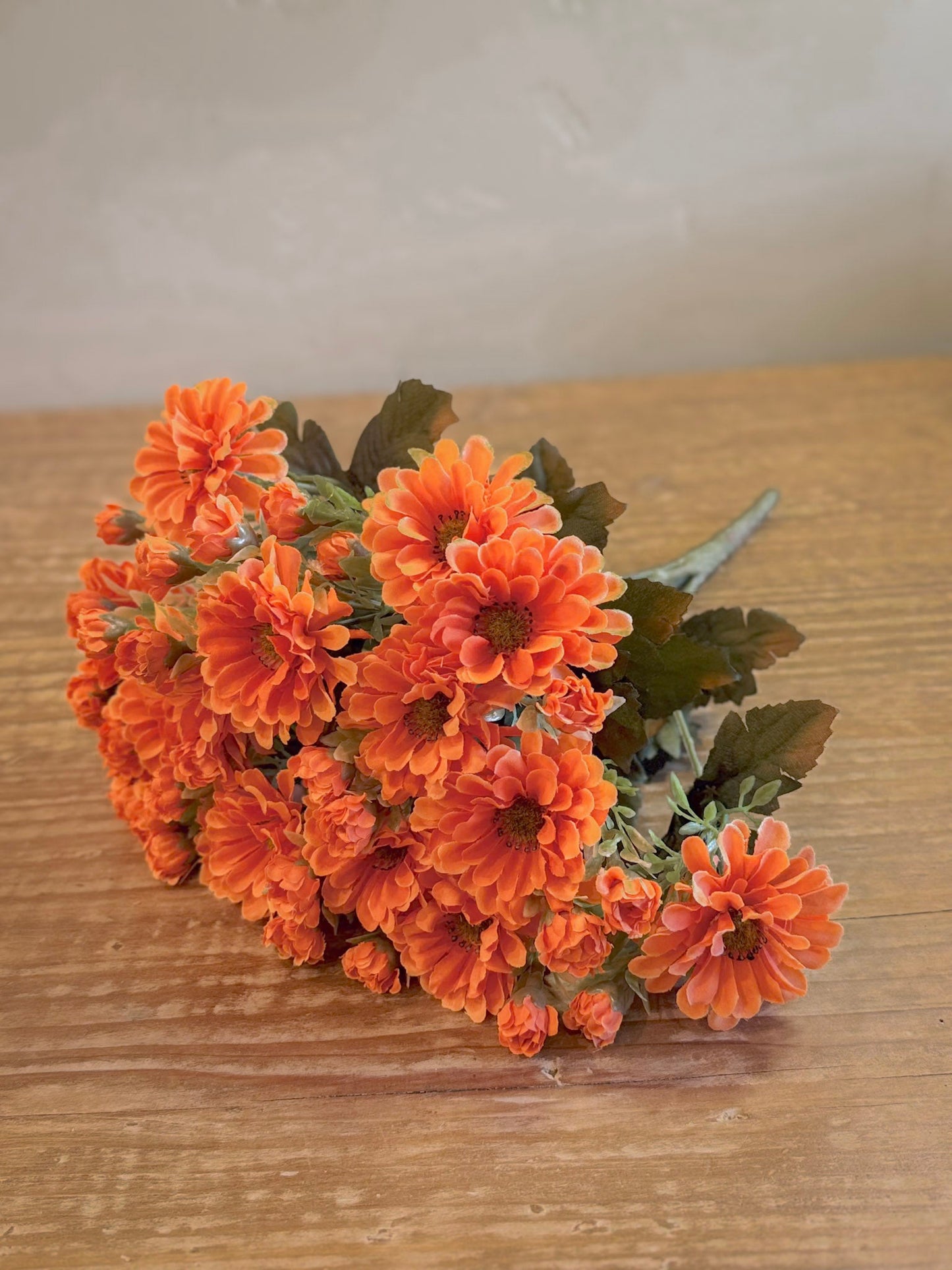 15" Orange Chrysanthemums