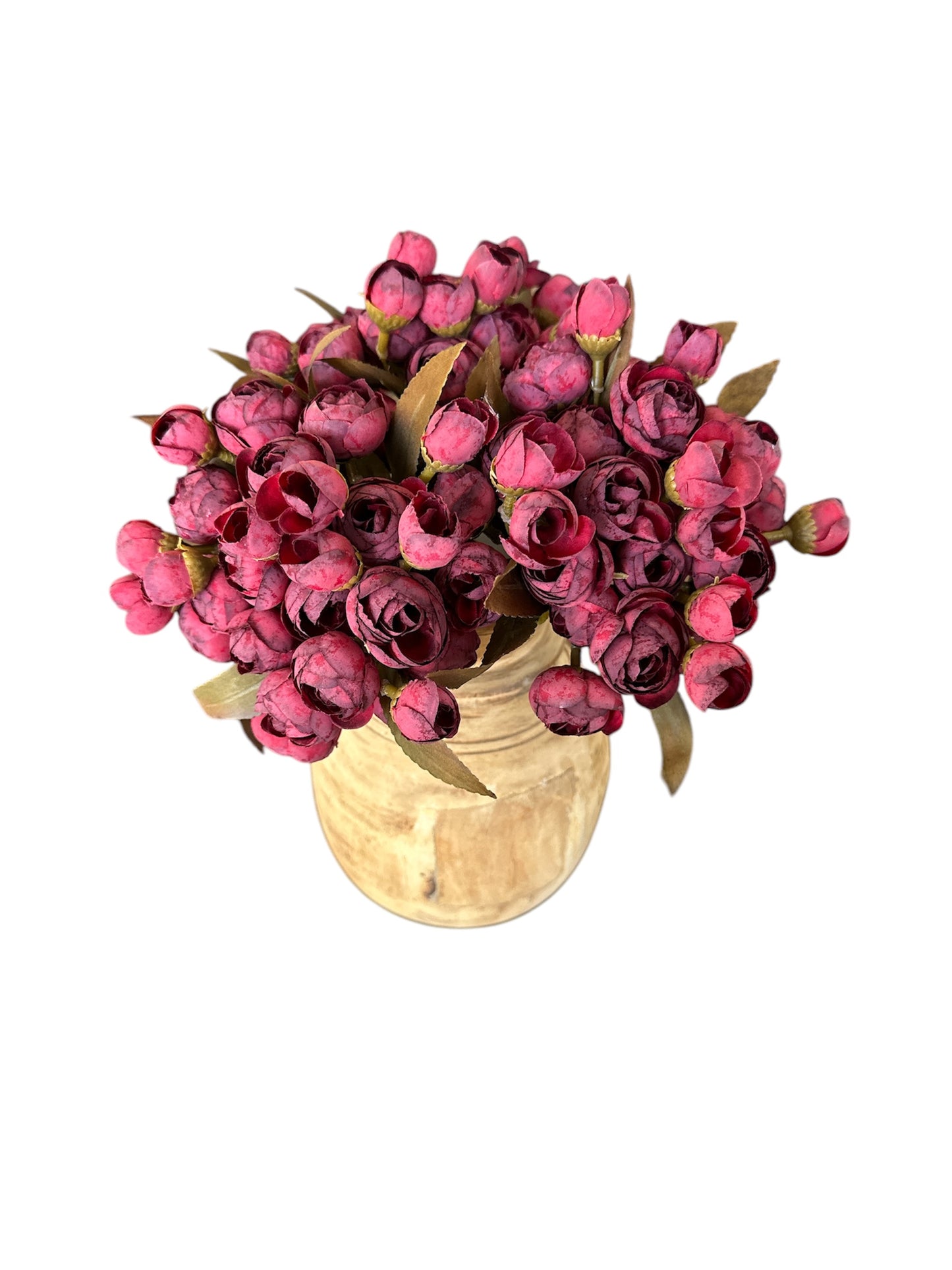 10.5 Inch Fuchsia Mini Ranunculus Bud Bundle (5 Stem)