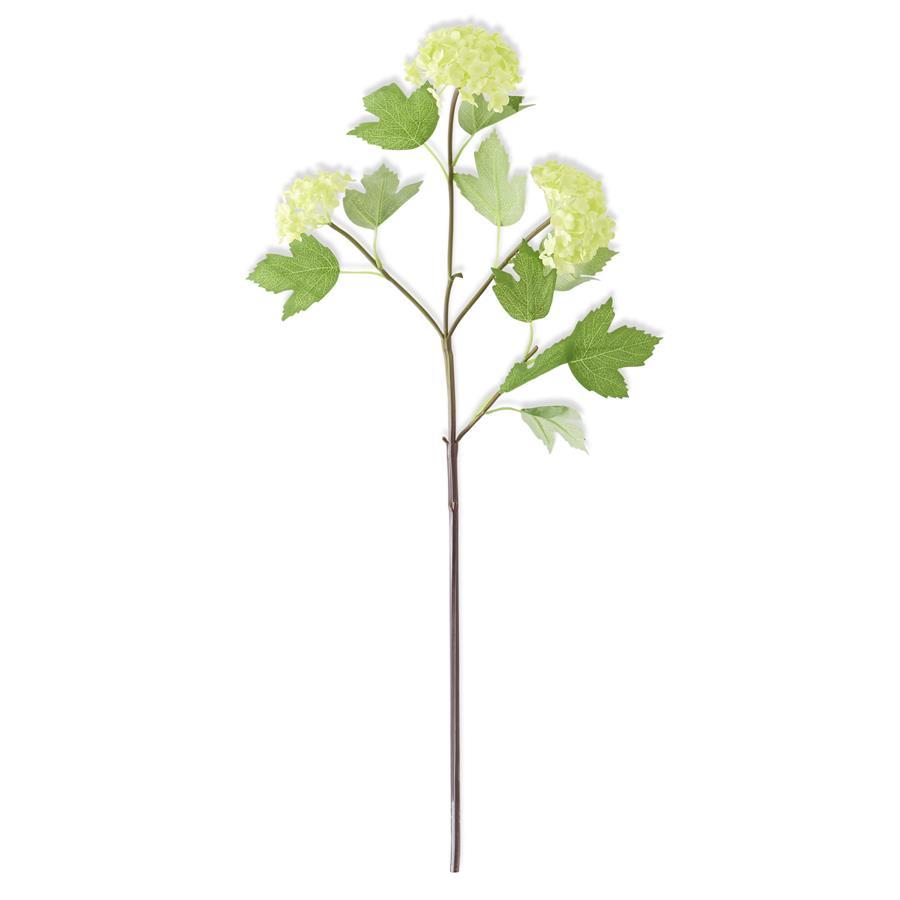 31 INCH GREEN SNOWBALL HYDRANGEA 3 BLOOM STEM