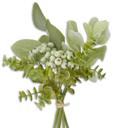 13" Green Foliage Berry Bundle