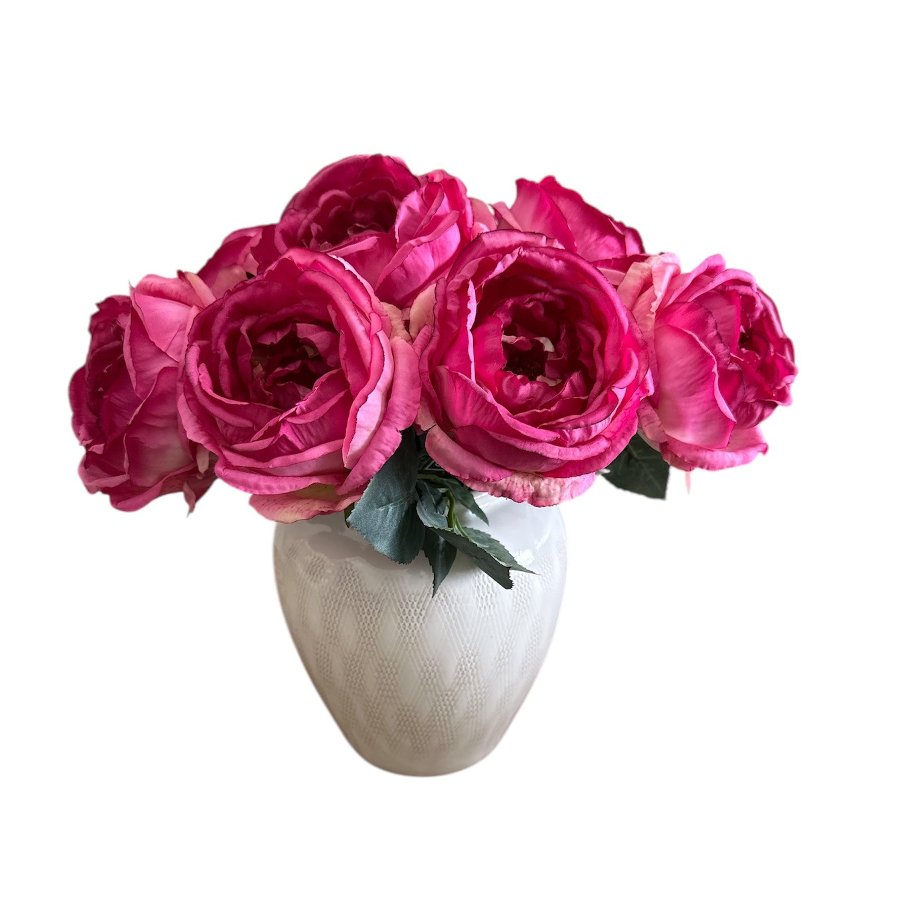 13" Rose Stem in Dark Pink