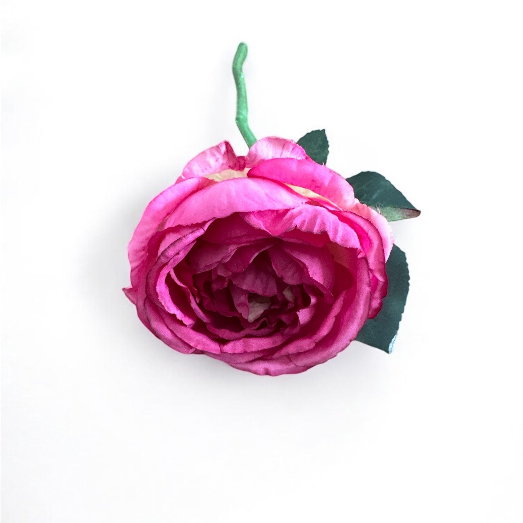 13" Rose Stem in Dark Pink
