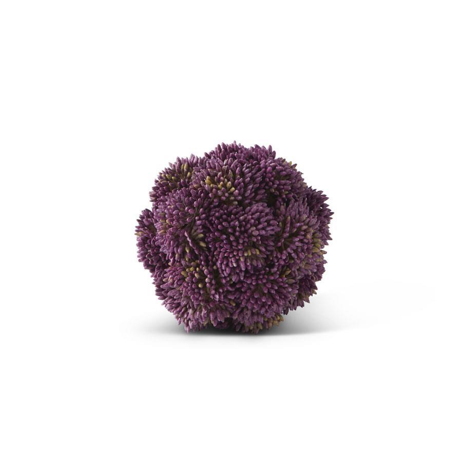 4" Dark Purple Sedum Ball