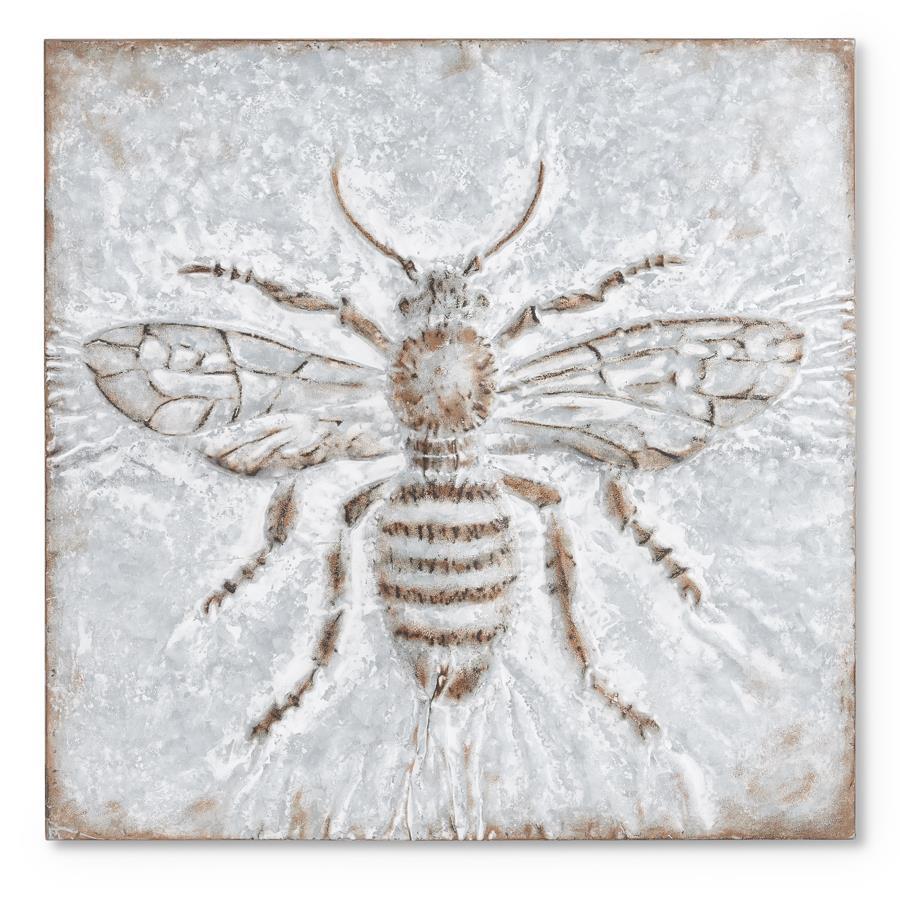 24.5 INCH PRESSED TIN WALL ART W/BEE