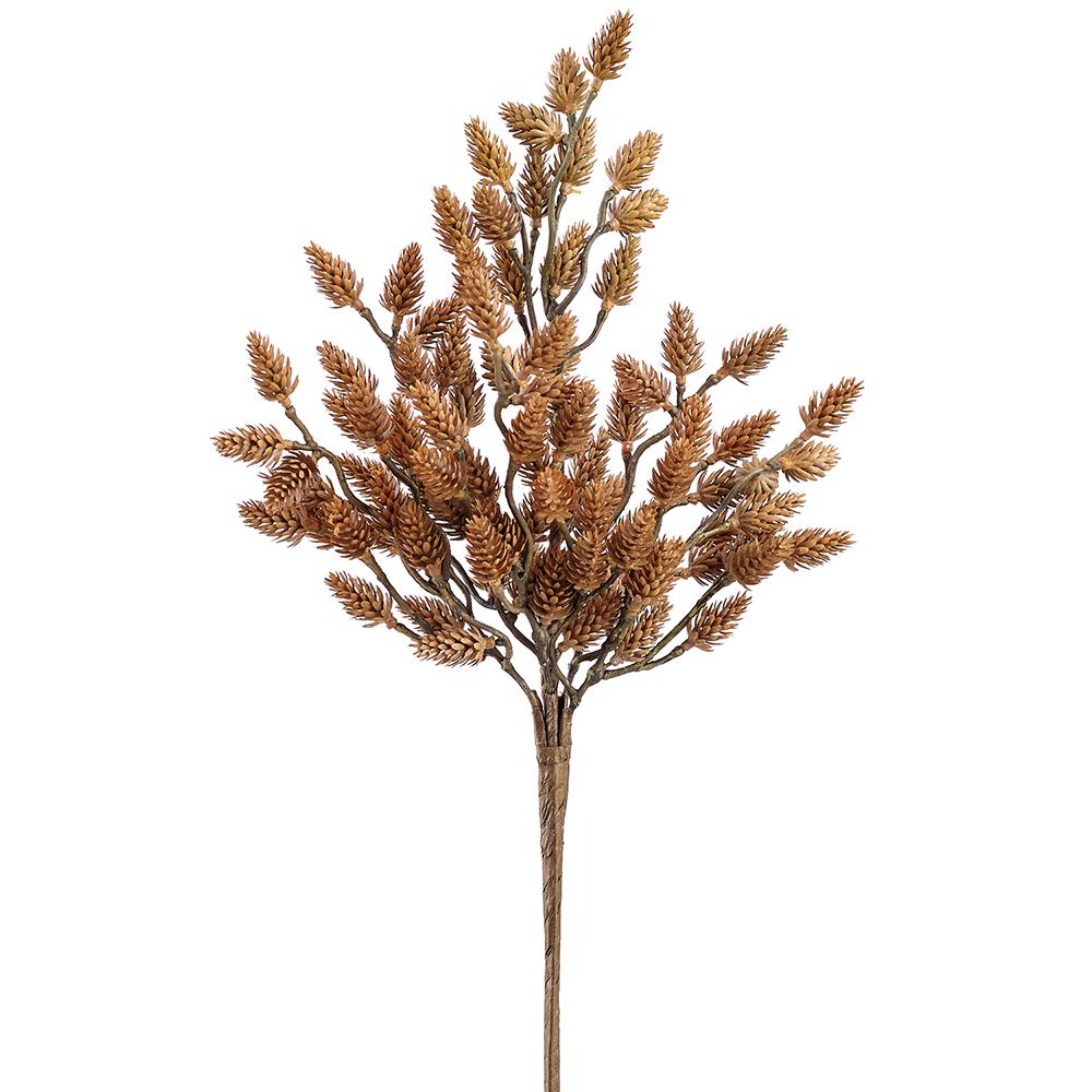 16" Pine Cone Bush - Faux Winter Greenery
