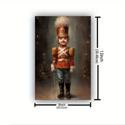 Wooden Framed Canvas Painting Nutcracker Print