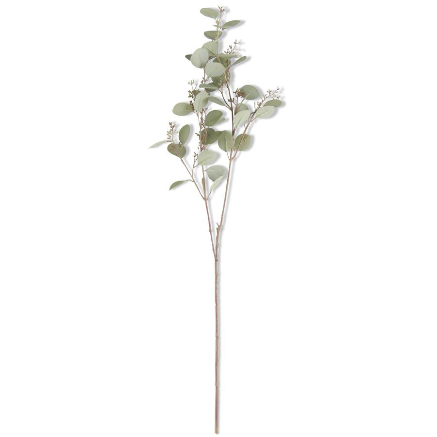 33" Green Budding Eucalyptus Stem