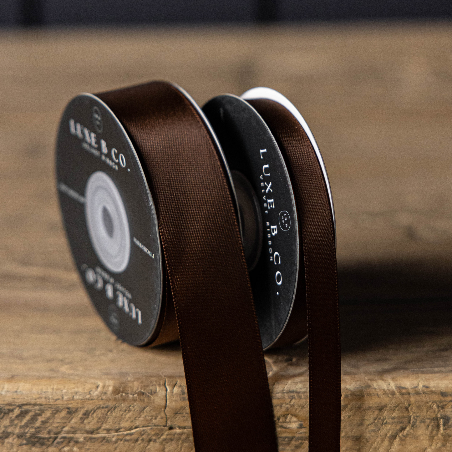 1/3" Ribbon Brown Satin Holiday Decor