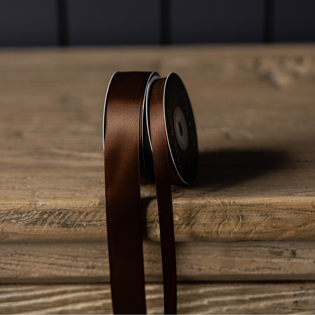 1/3" Ribbon Brown Satin Holiday Decor