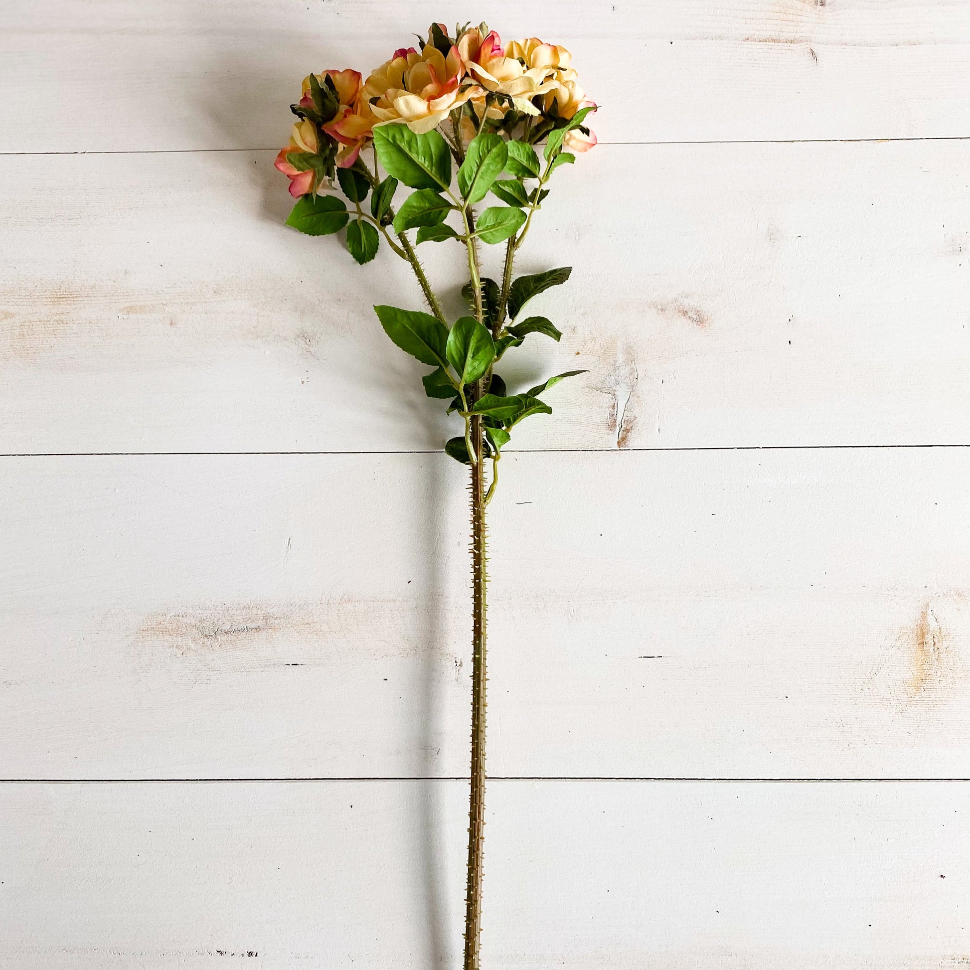 23" Yellow Rose Stem - Artificial Flowers