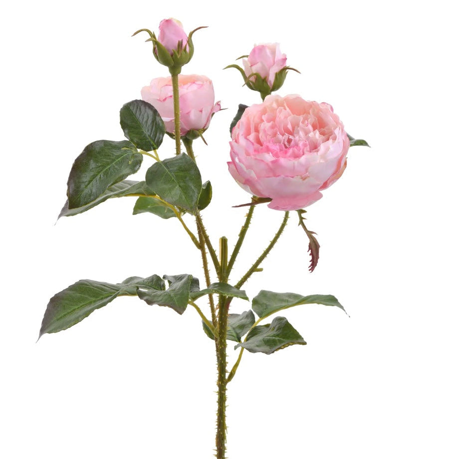 24" Pink Rose Spray