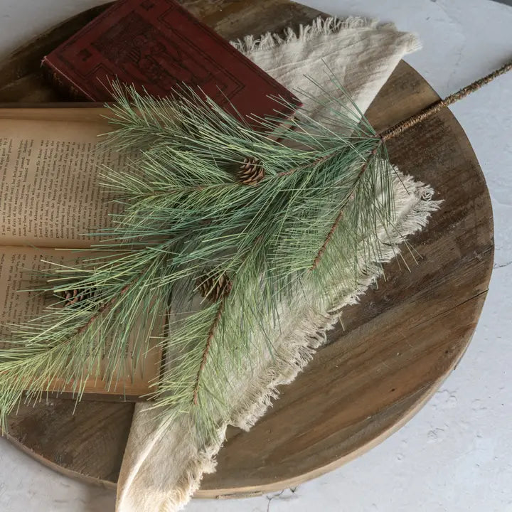 24" Long Needle Pine Spray – Realistic Christmas Greenery