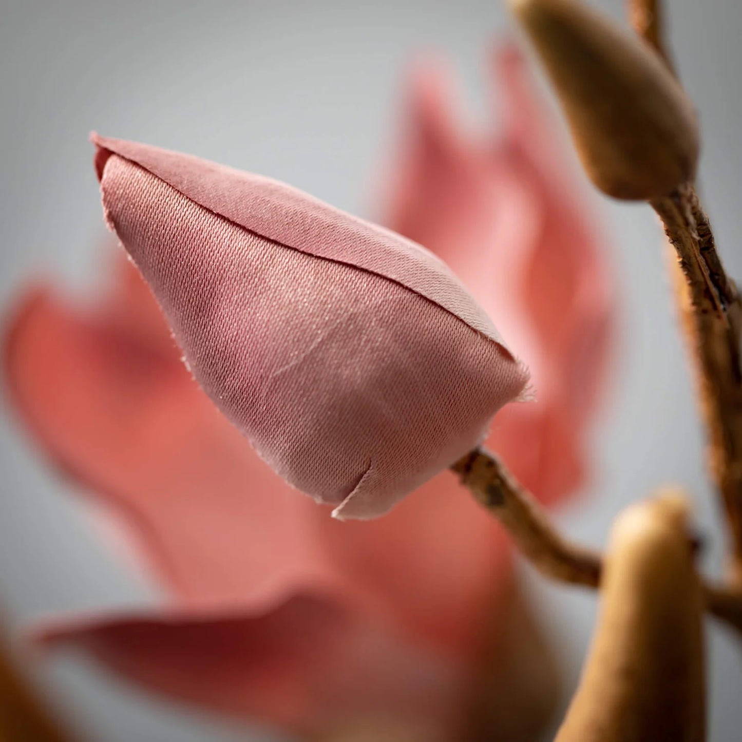27" Mauve Blush Magnolia Blooming Branch
