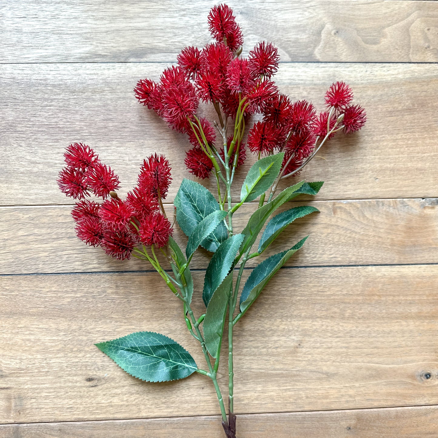 30 INCH RED Thistle Spray