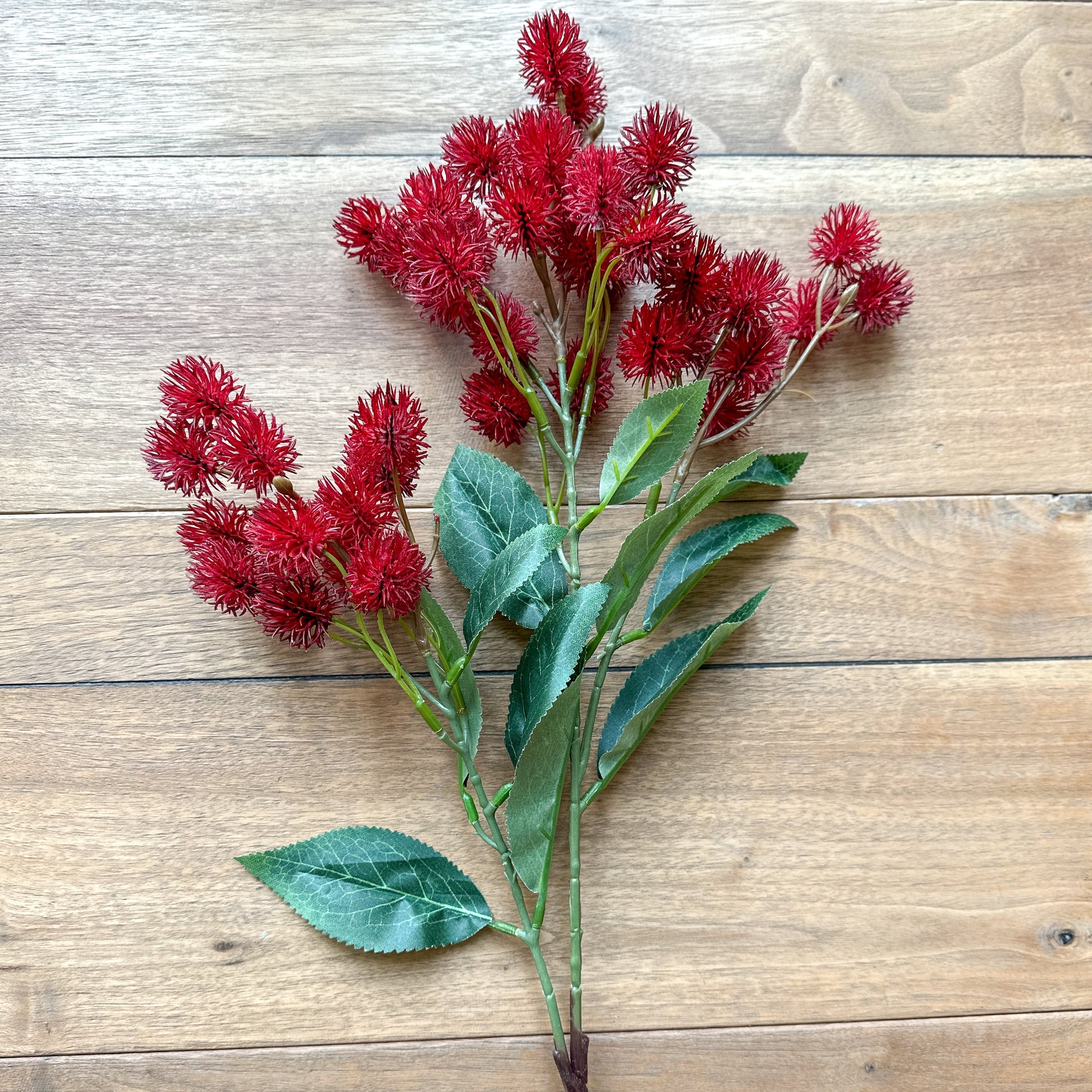 30 INCH RED Thistle Spray