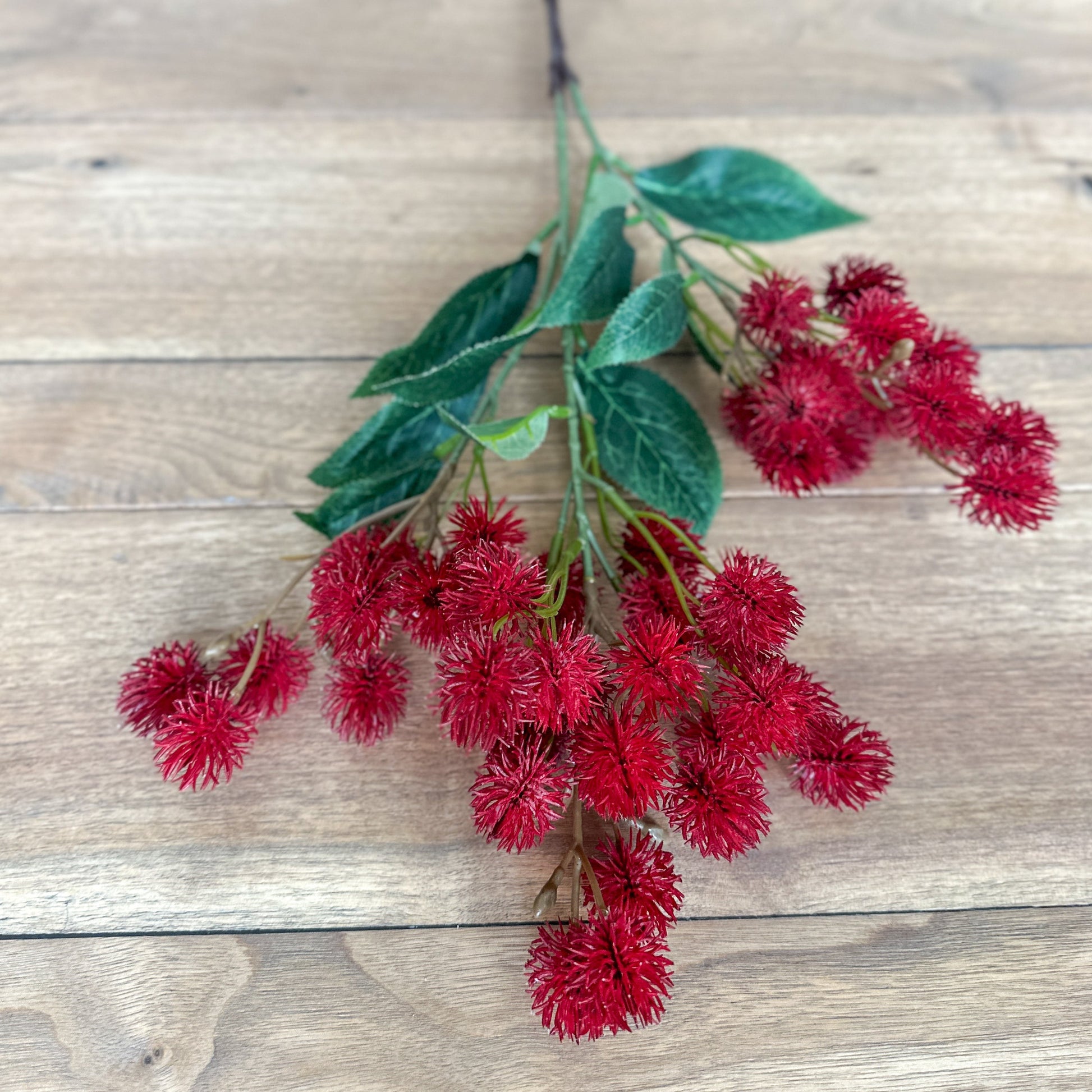 30 INCH RED Thistle Spray