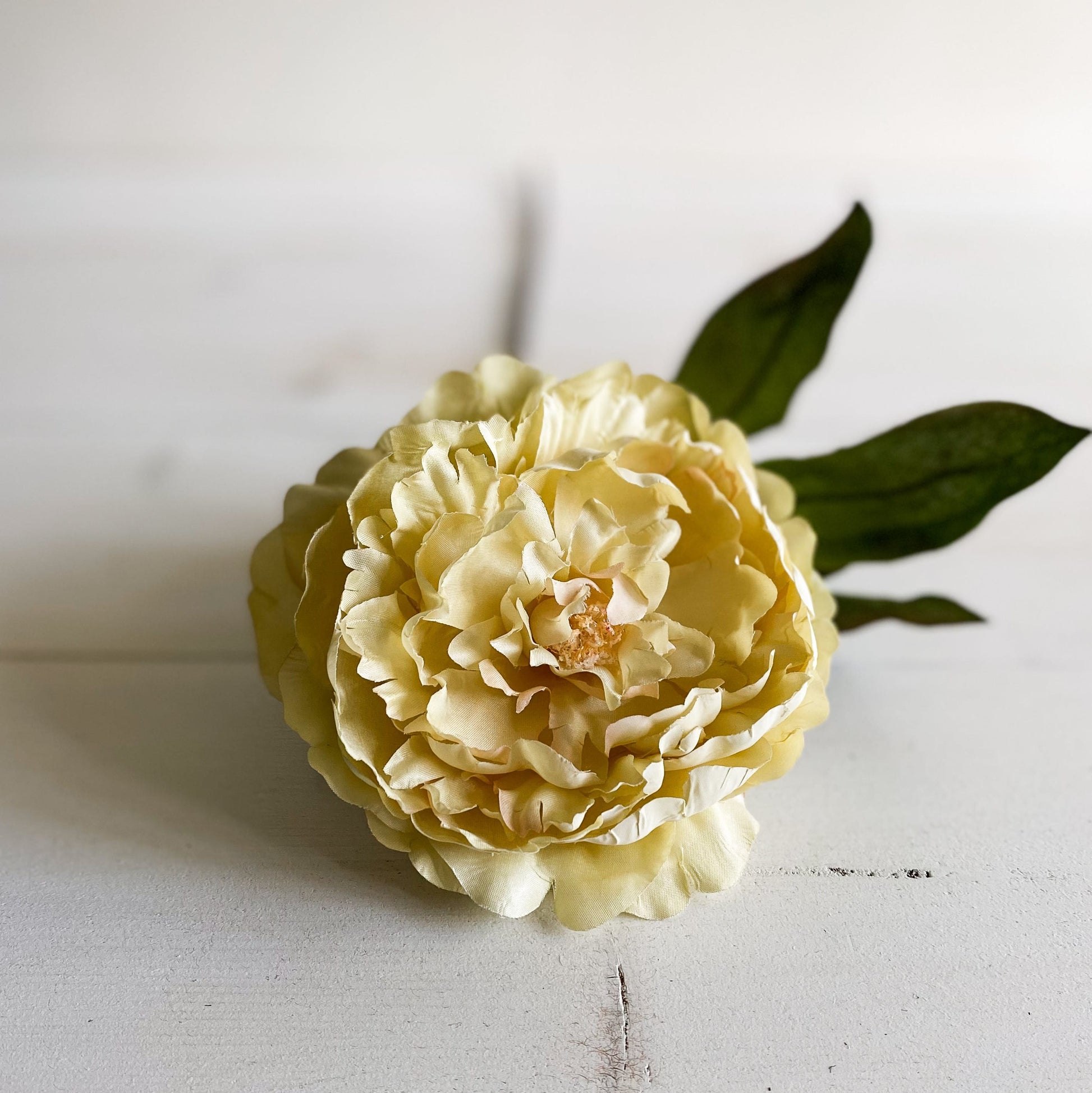 32" Yellow Peony