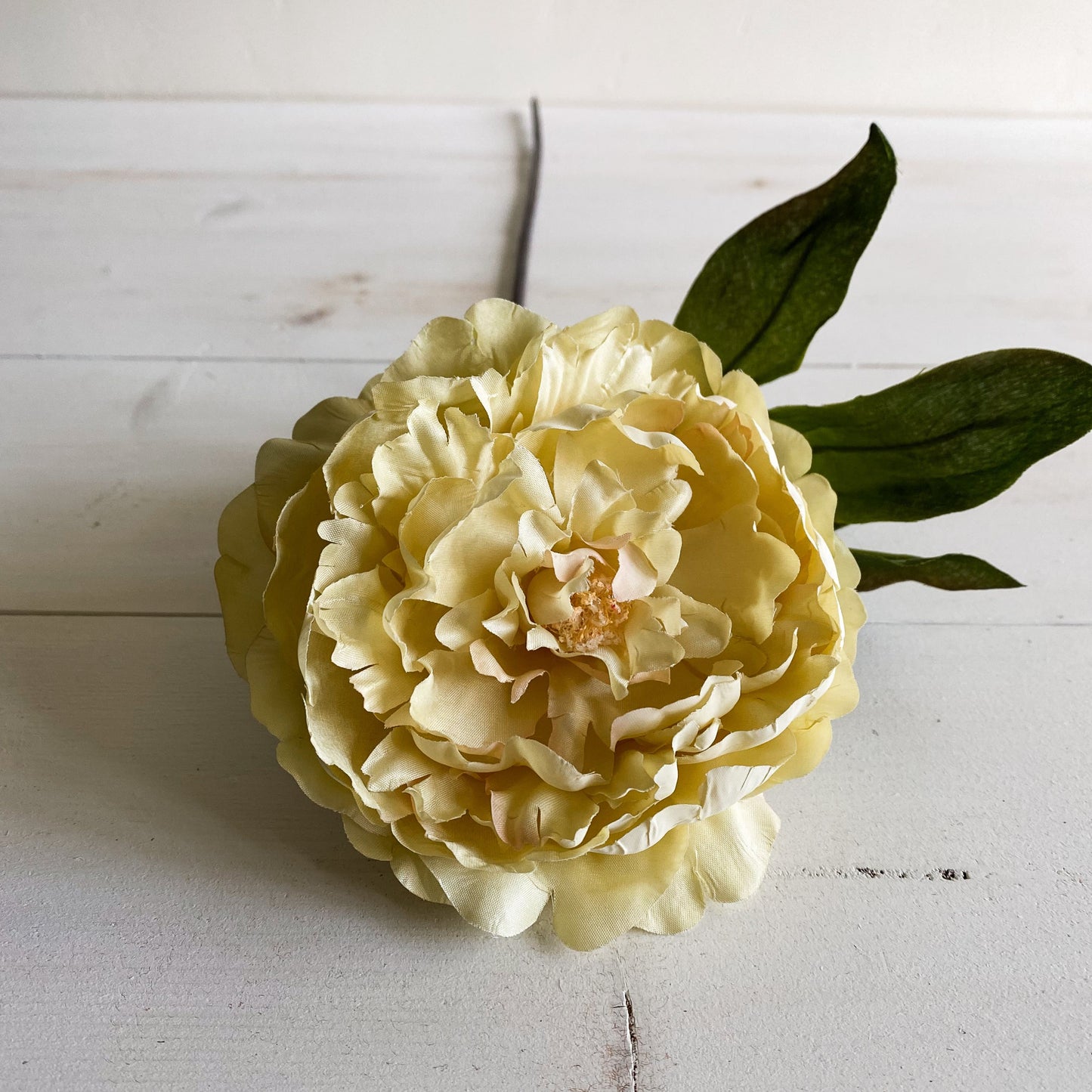32" Yellow Peony