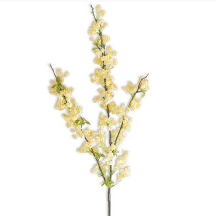 34 INCH YELLOW WILD BLOSSOM SPRAY