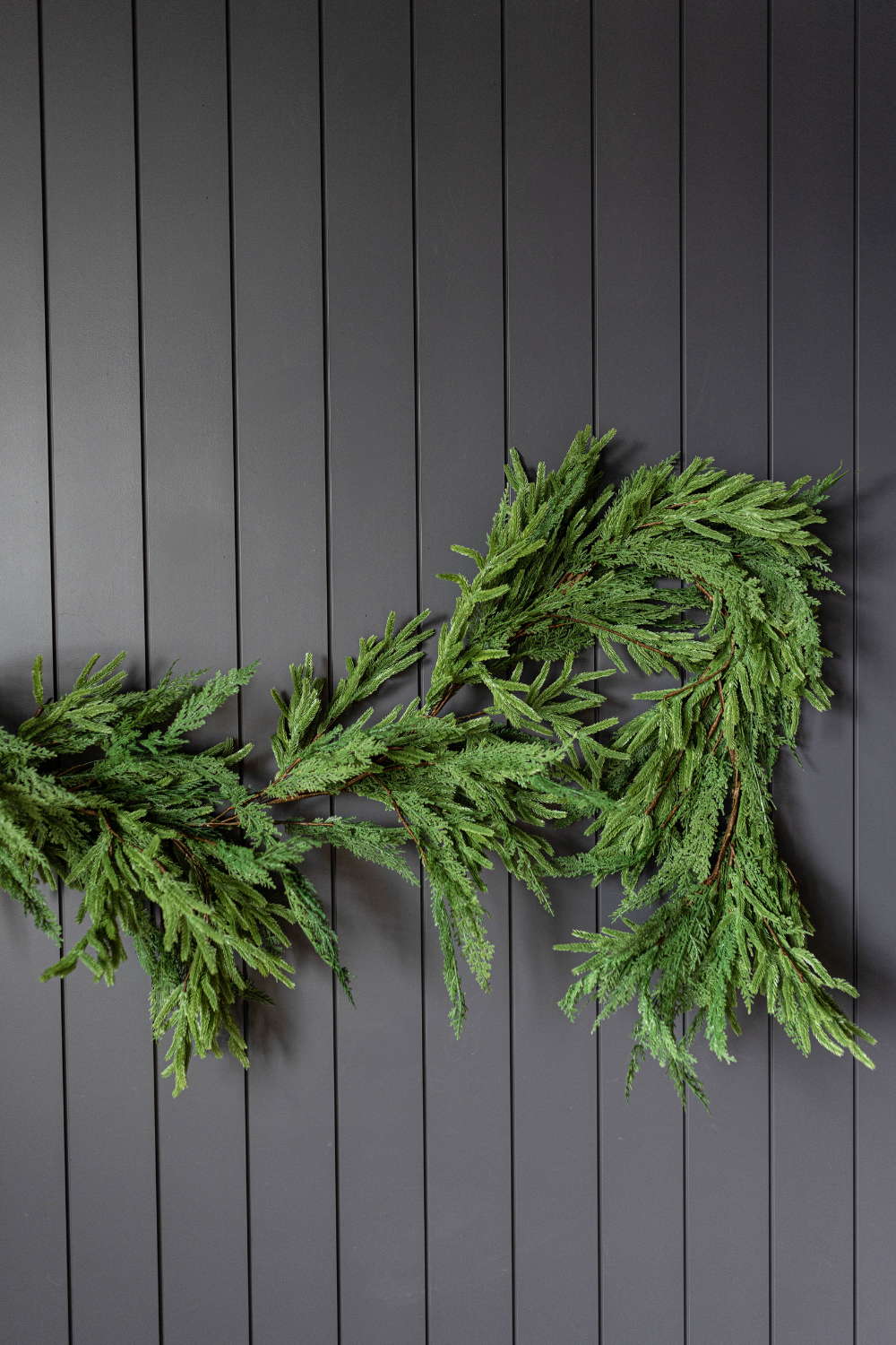 9' Norfolk & Cypress Mix Real Touch Faux Christmas Garland