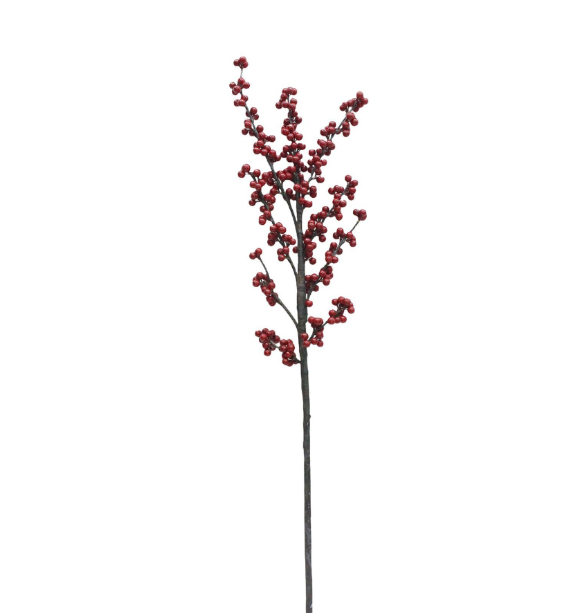 39.5 Red Ilex Berry Branch