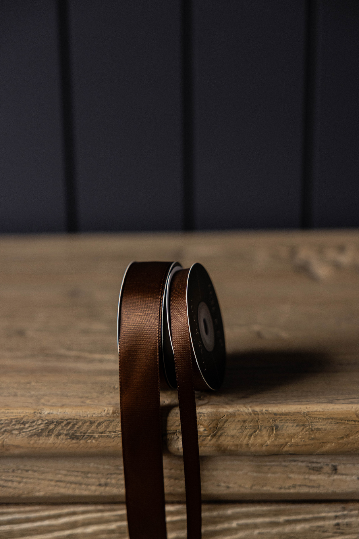 1/3" Ribbon Brown Satin Holiday Decor