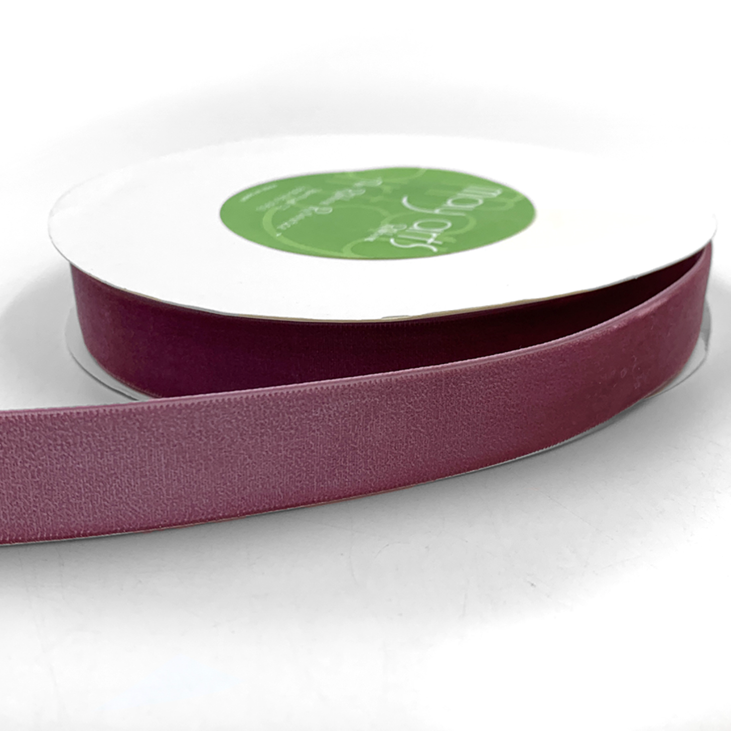 3/4 Inch Velvet Ribbon with Woven Edge in Wood Rose