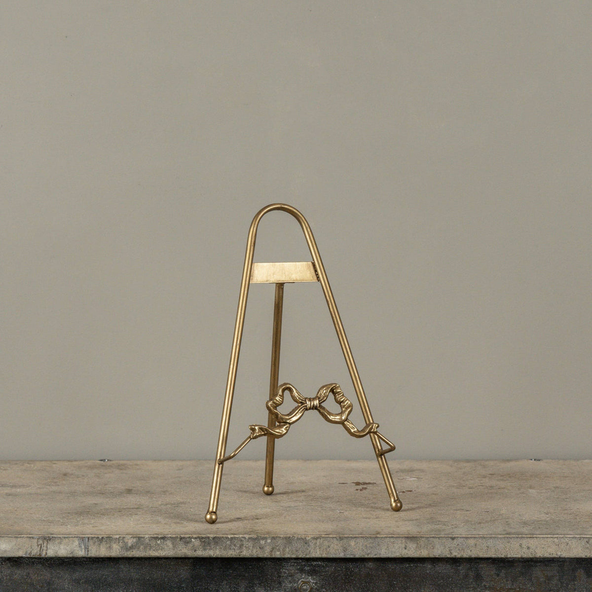 11.8" Gold Bow Mini Easel – Decorative Display Stand