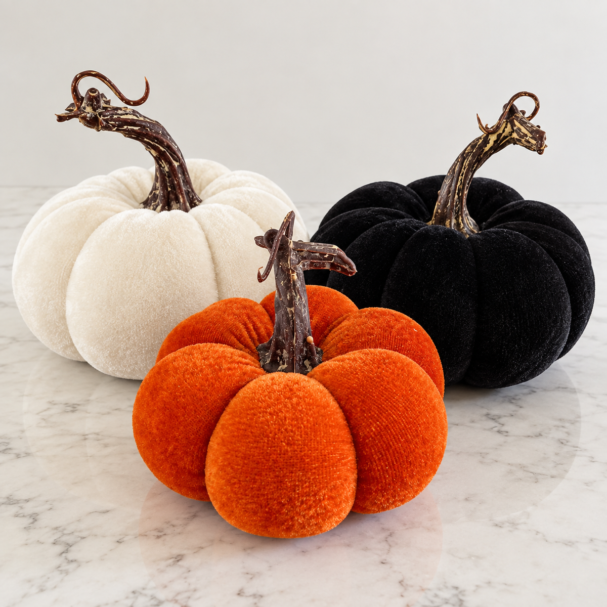 3" Velvet Pumpkin