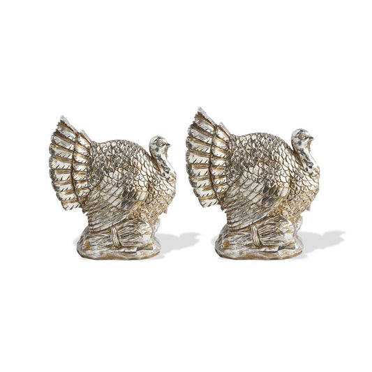 Silver Plated 2 Sided Turkey