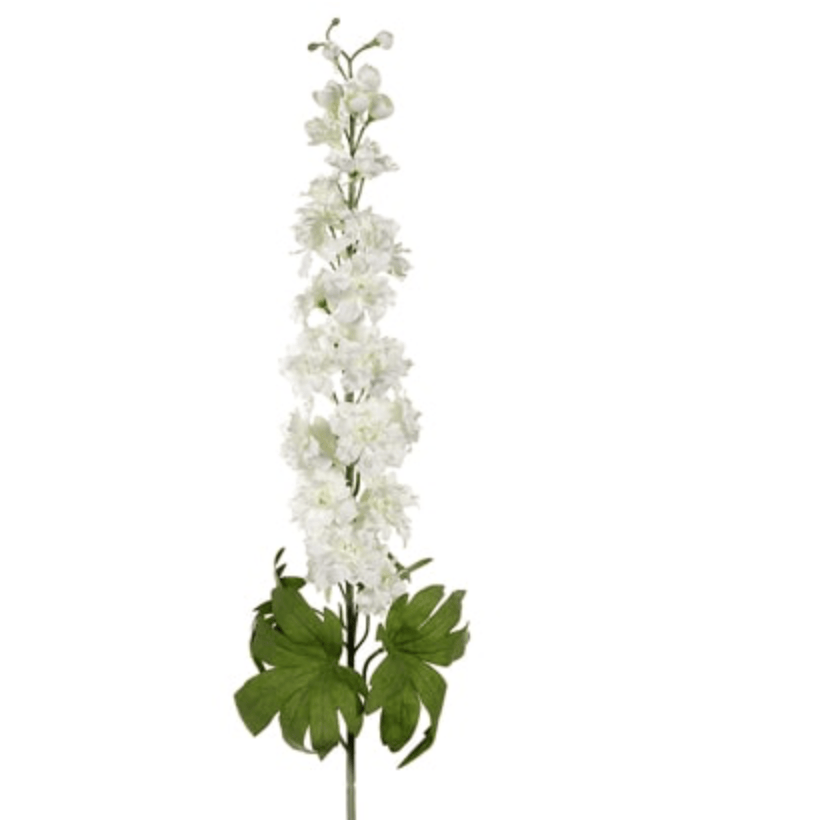 40" Delphinium Spray in Cream