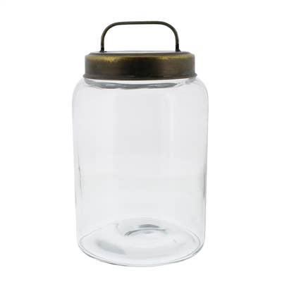 Archer Glass Canister with Metal Lid - Three Sizes