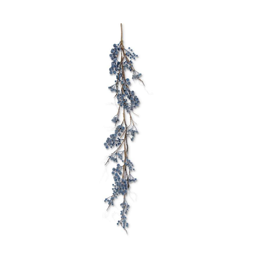 48" Powdered Concord Grape Garland