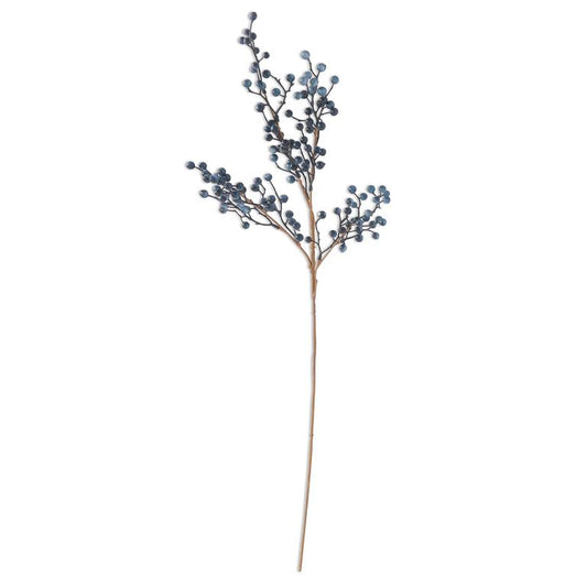 28" Navy Berry Stem