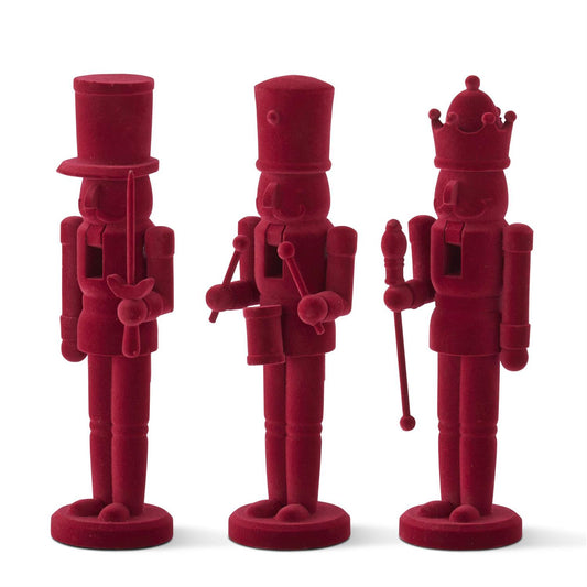 Burgundy Velvet Nutcrackers - 3 Styles