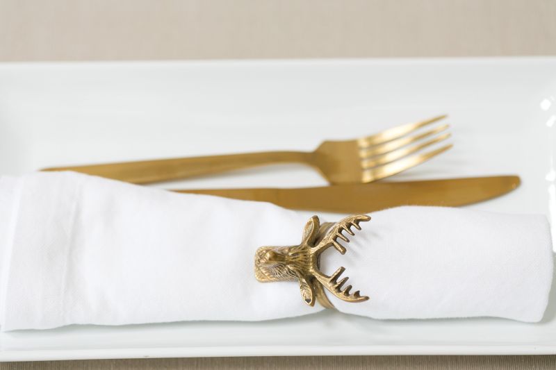 DEER RINGS from Evolution Home Decor make for the perfect napkin holder for your tablescape.