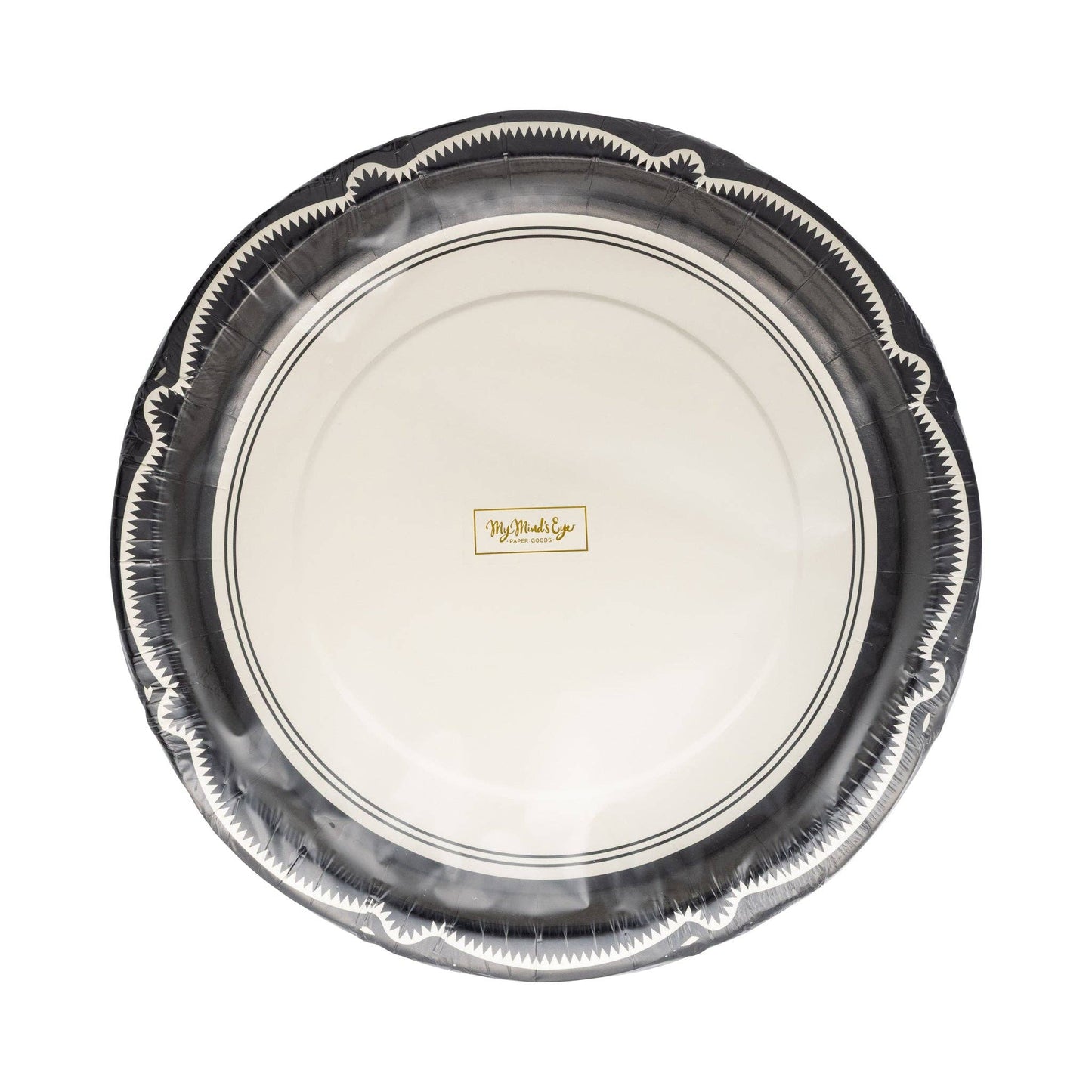 My Minds Eye - Black Bracket Edge Paper Plate