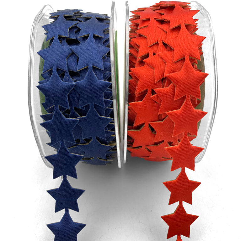 7/8 Inch Jumbo Adhesive Satin Star Ribbon