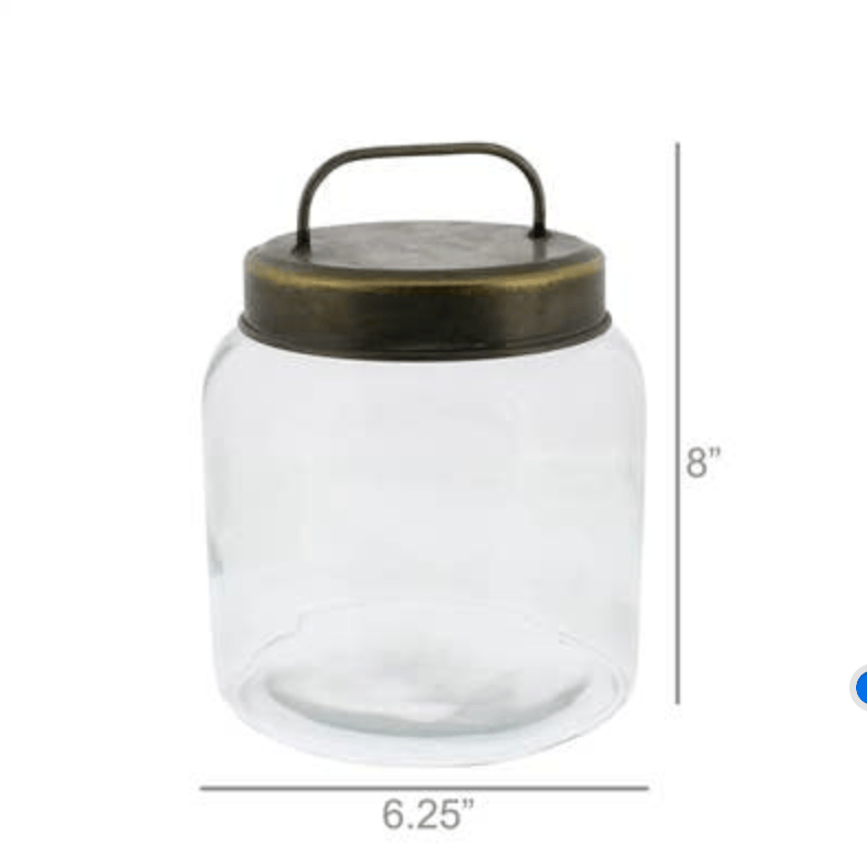 Archer Glass Canister with Metal Lid - Three Sizes