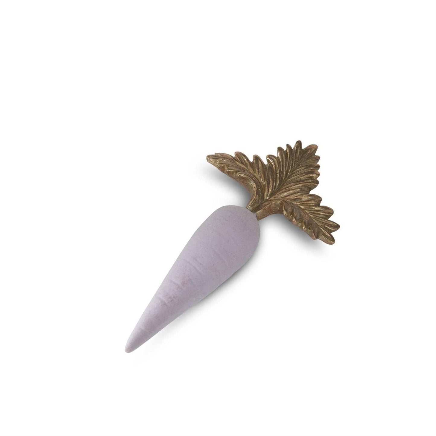 Pastel Flocked Carrots 7" with Gold Tops - Easter Spring Decor (Set of 3)