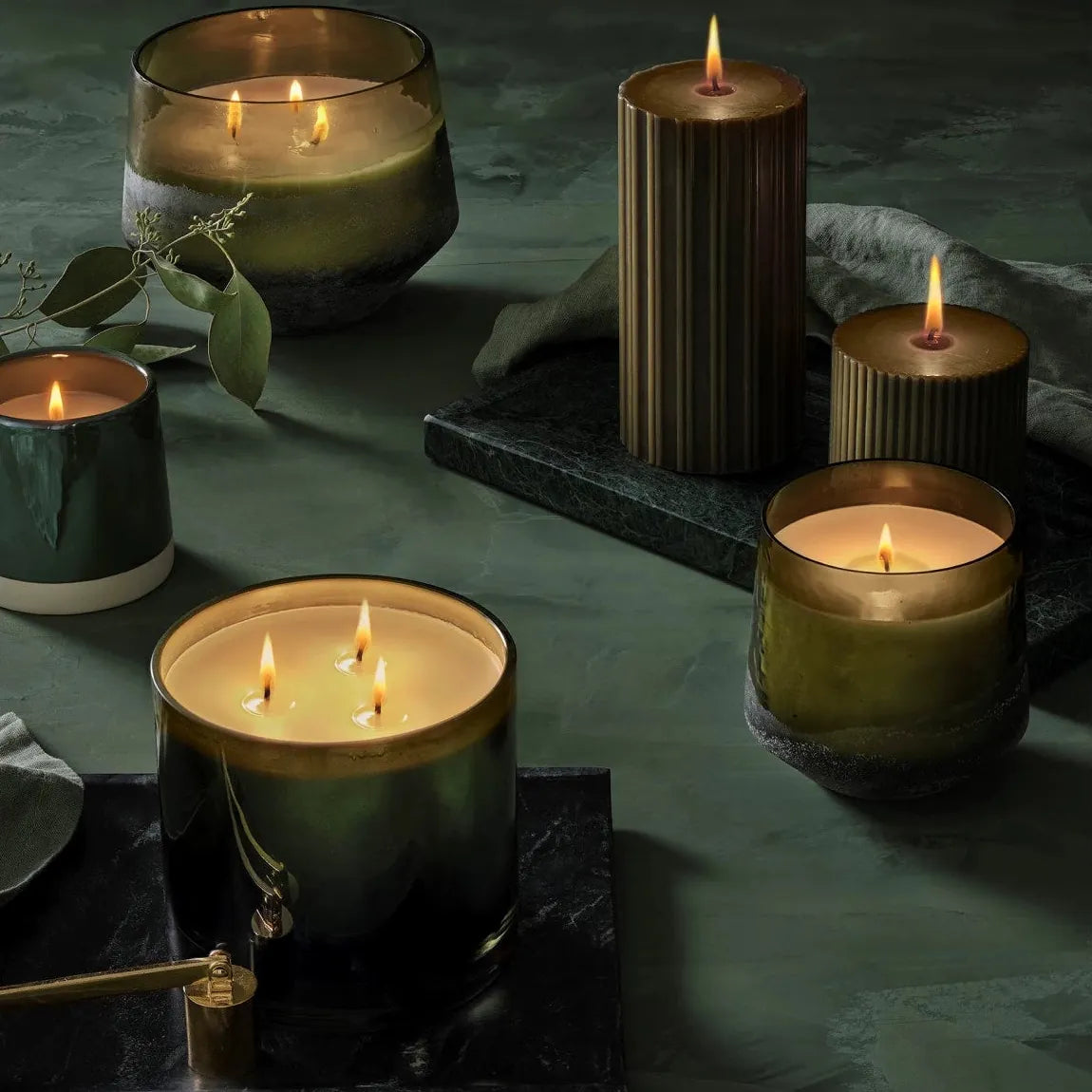 Balsam & Cedar Statement Glass Candle