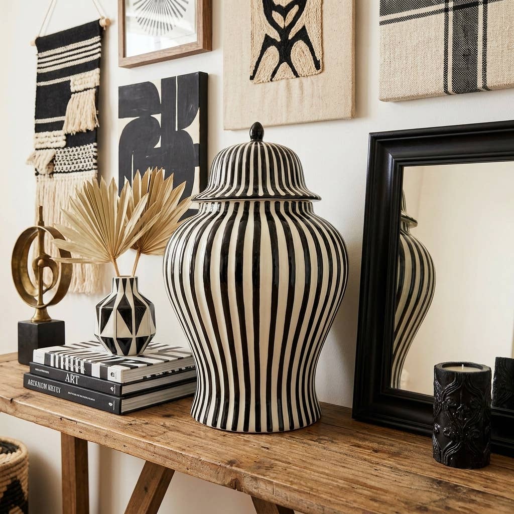 Black_White_Striped_Vase
