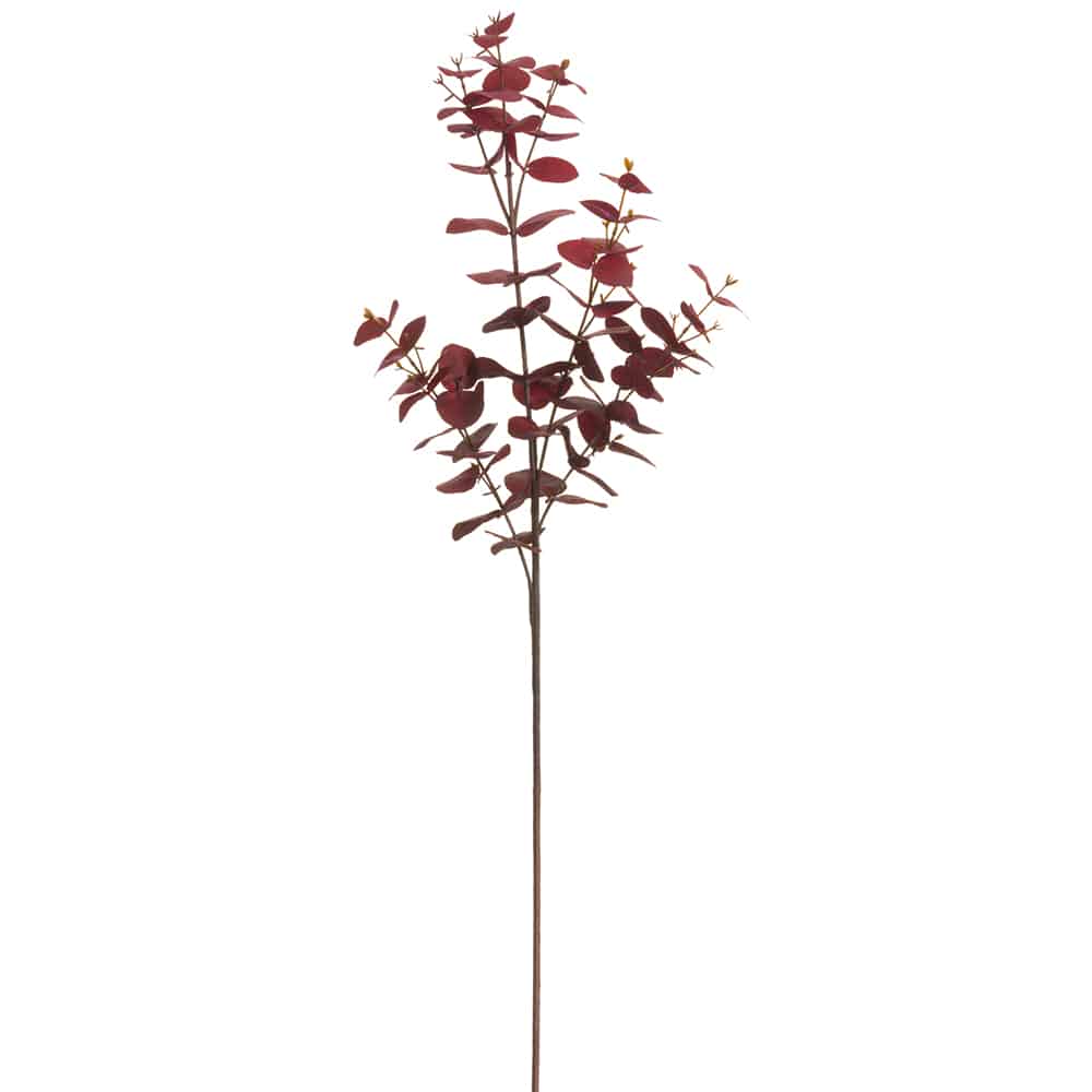 Burgundy Eucalyptus Spray 32.5" - Single Stem Artificial Greenery