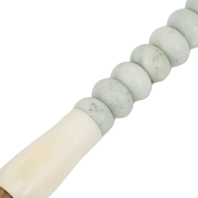 Small White Abacus Jade Calligraphy Brush