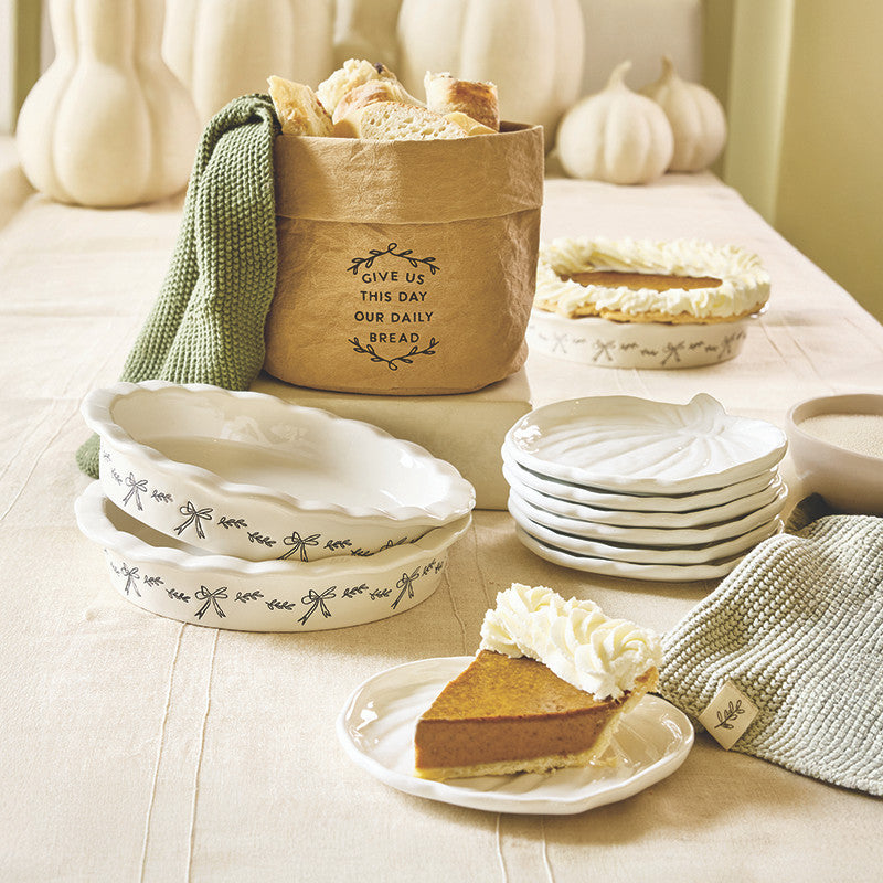 Ceramic Pumpkin Appetizer Plates set of 4