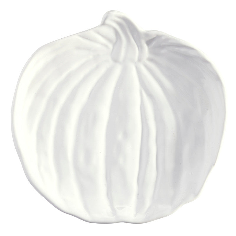 Ceramic Pumpkin Appetizer Plates set of 4